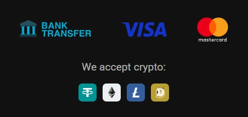 Hadesbet payment methods including bank transfer Visa Mastercard and crypto