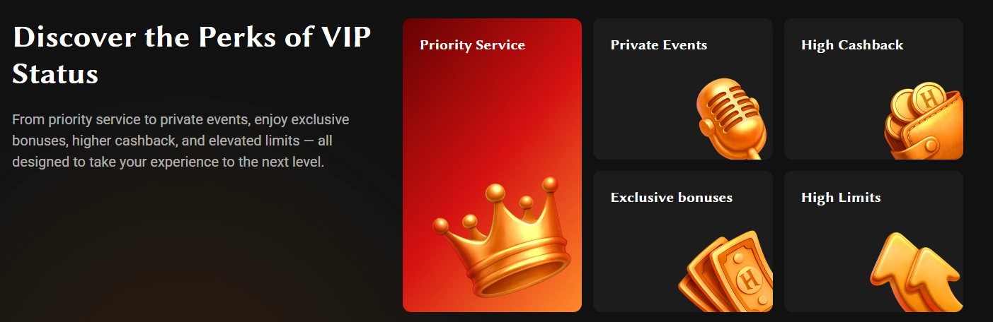 Hadesbet VIP status with priority service exclusive bonuses and high limits